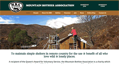 Desktop Screenshot of mountainbothies.org.uk